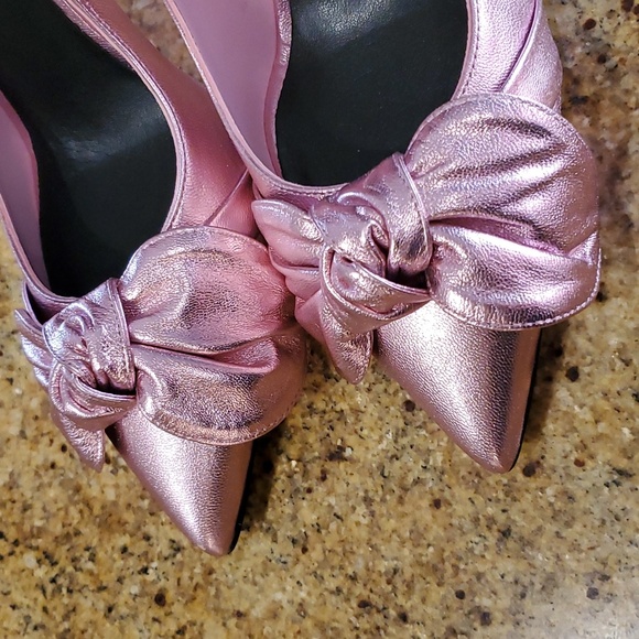 Ted Baker London Ryal Metallic Bow Court Pump sz 10 - Picture 4 of 8